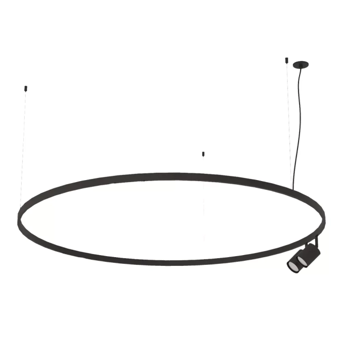 Pendente Bella Itália Air Redondo 2 Spots Dicróica Ø600mm 90370273