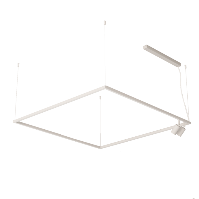 Pendente Bella Itália Risk Ret SPT 36 watts + 1L MR11 500X500mm 9036022540