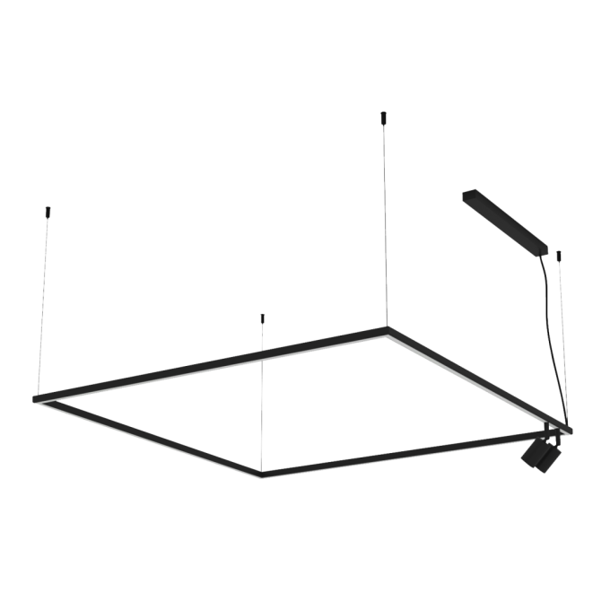 Pendente Bella Itália Risk Ret SPT 72 watts + 2L MR11 1000X1000mm 9036022940 