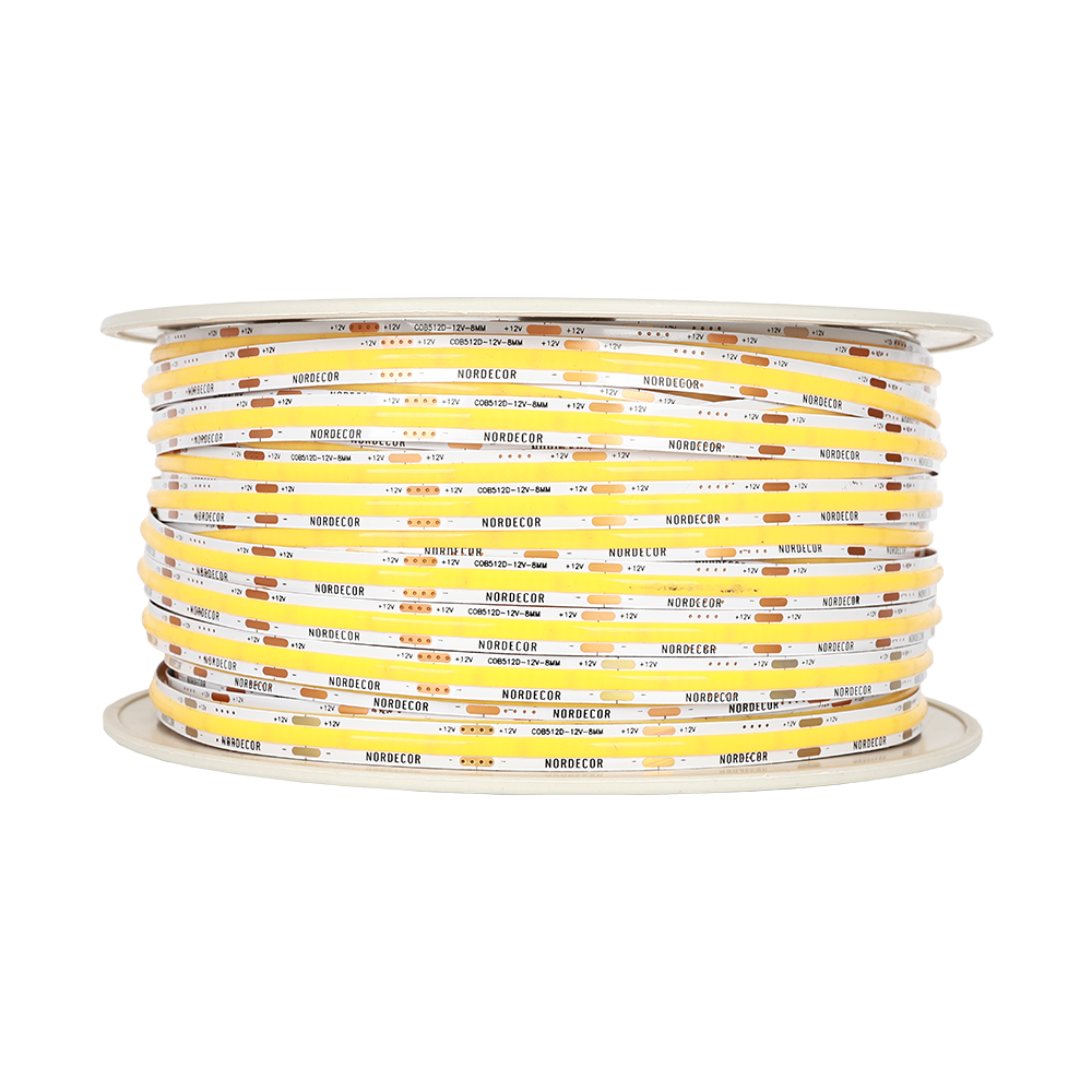 Fita LED Nordecor Cob 12w/mt 512 leds/mt IP20 8mm 12V 4000K (Rolo 50 metros) 7351