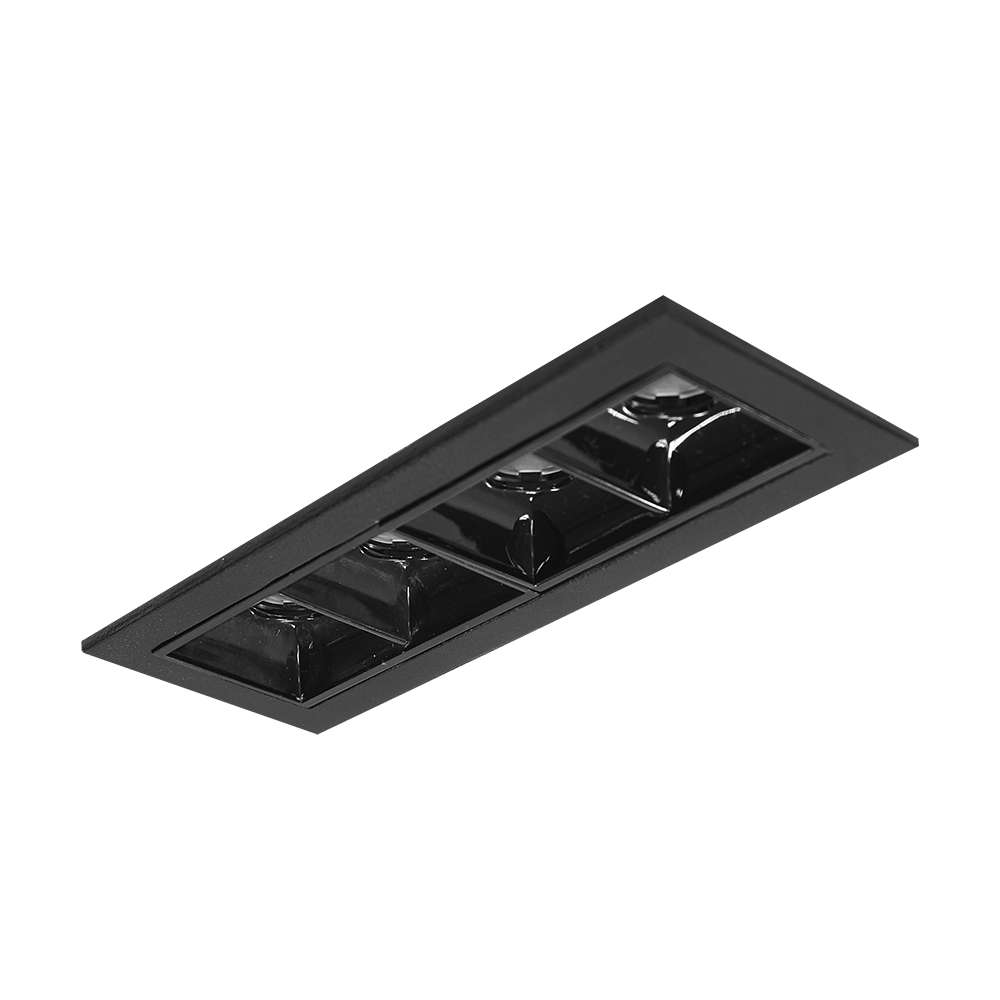 Embutido Newline Pixel 4 Focos 8 watts 10° 2700K Bivolt 123x45x40mm EM03029LED27