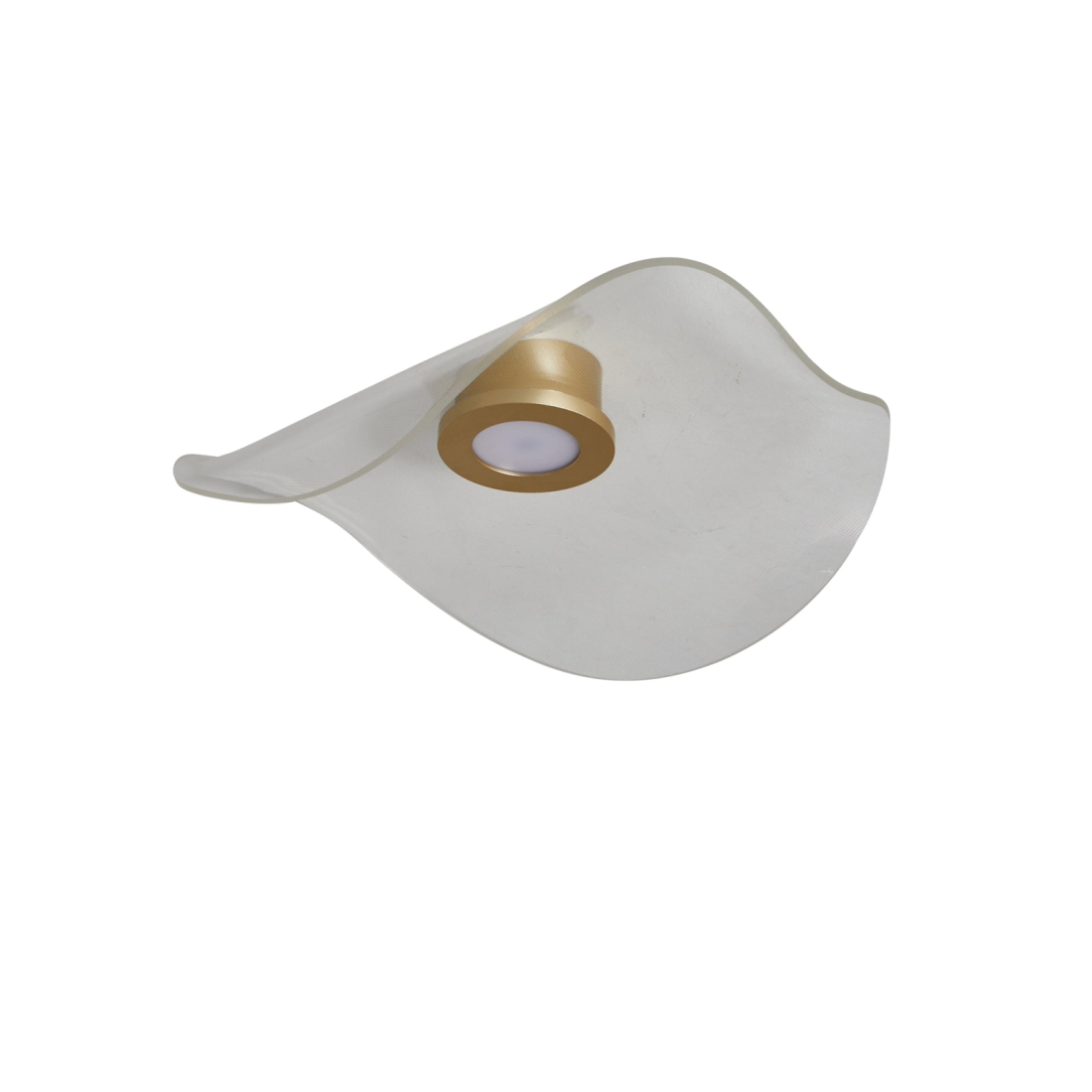 Plafon Nordecor Adini 14 watts 3000K Dourado Fosco Ø485x150mm 2495