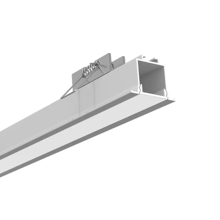 Perfil Embutido Newline Fit25 para Fita de Led 2500x40x45mm SCPE25250
