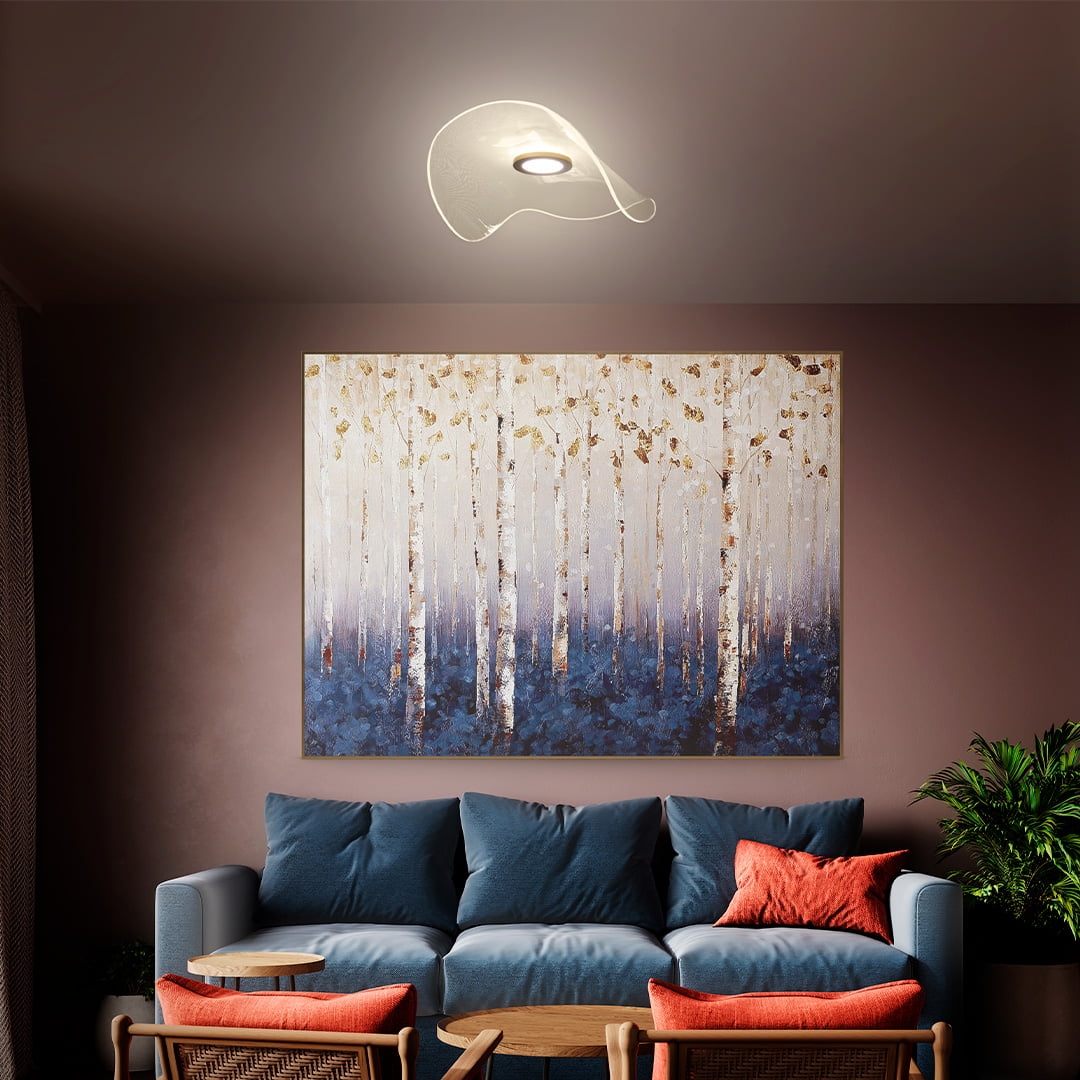 Plafon Nordecor Adini 14 watts 3000K Dourado Fosco Ø485x150mm 2495