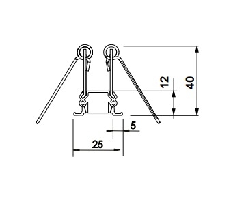Perfil Newline Embutir Fit15 Slim para Fita de Led 1500x25x30mm SCPE13150