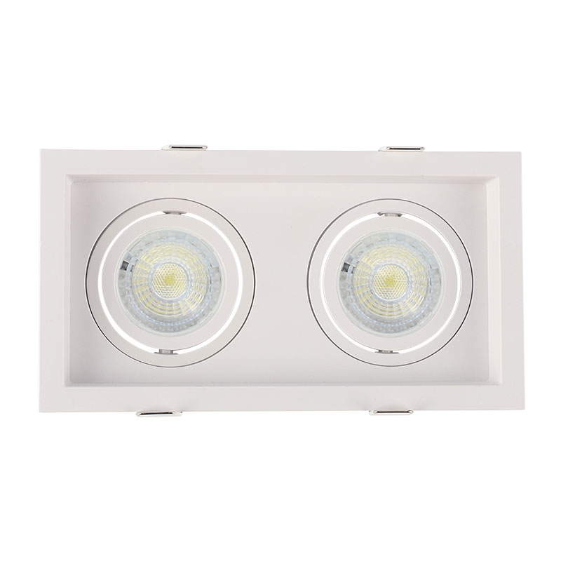 Embutir Nordecor Flea Duo 2L MR16 Dicroica Branco 190x106mm 6331