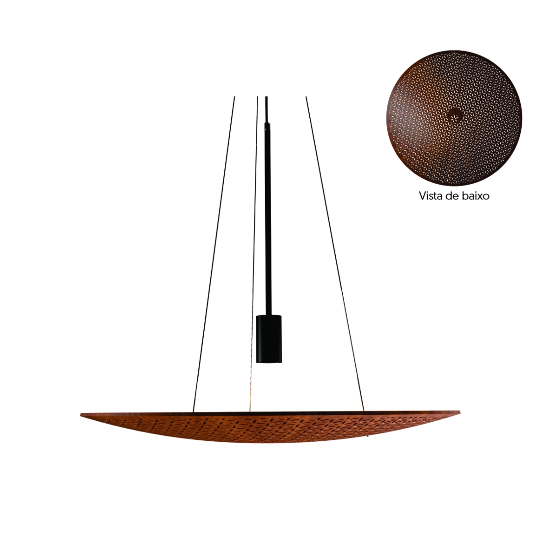 Pendente Accord Harmonia 1L GU10 Ø800x60mm 1519