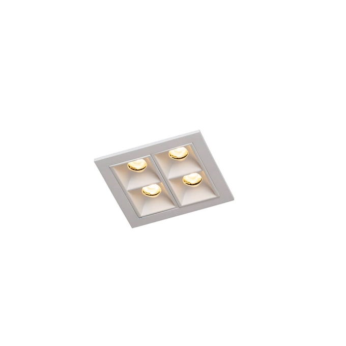 Embutido Newline Pixel 4 Focos 8 watts 36°  2700K 75x70x40mm EM03034LED27