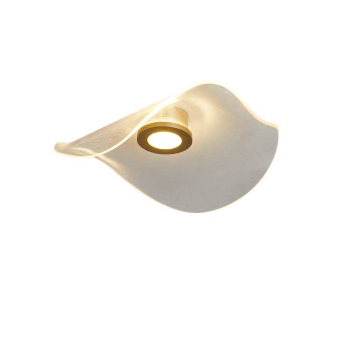 Plafon Nordecor Adini 14 watts 3000K Dourado Fosco Ø485x150mm 2495