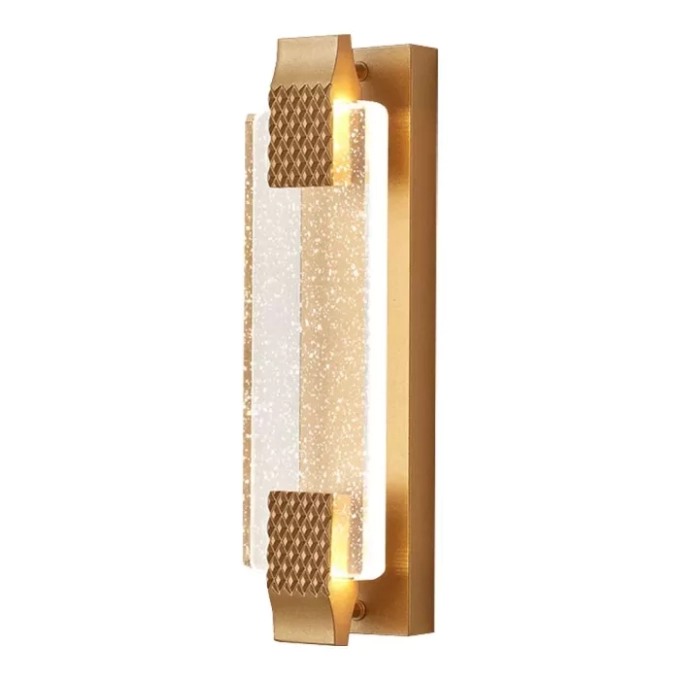 Arandela Astraled Led Nusakan Dourado 8 watts Multicolor 400x100mm AD-2013