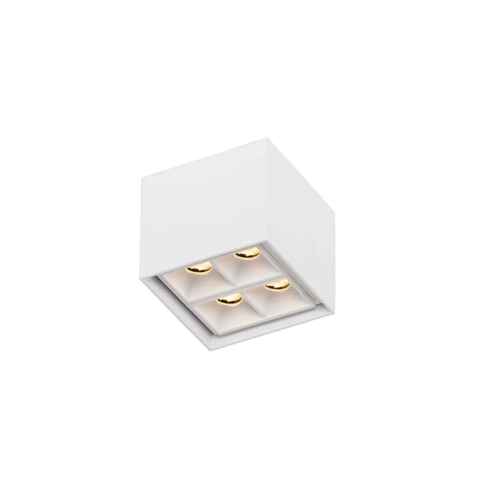 Plafon Newline Pixel 4 Focos 8 watts 36° 2700K Bivolt 70x70x60mm PL03034LED27