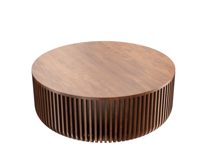 Mesa de Centro Accord Ripada Ø800x400mm F1042