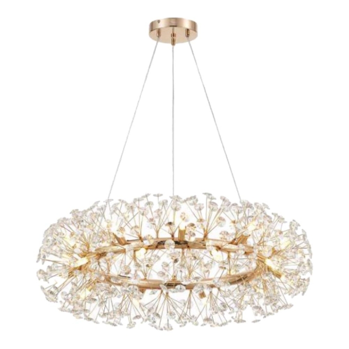 Pendente Astraled Buna Dourado Brilho 20L G9 Ø800mm PT-1043
