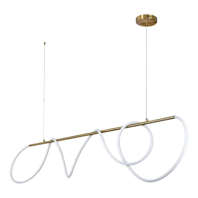 Pendente GMH Frade Dourado 50 watts 3000K Bivolt 150X130X1350mm F-FRADE-DOURADO