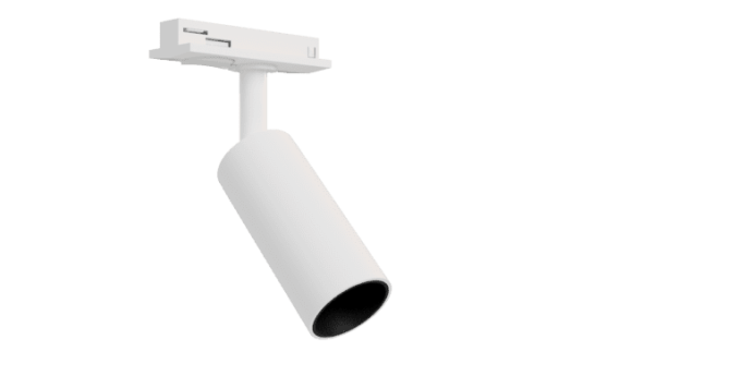 Spot para Trilho Evoled Focus Mini Dicróica Branco Antiofuscante Ø40x126x91mm LE-4124