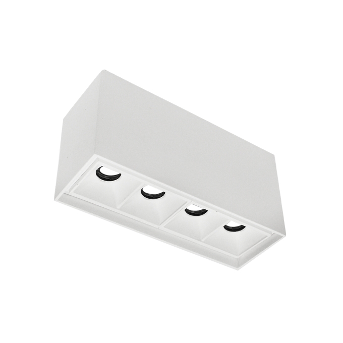 Plafon Newline Pixel 4 Focos 8 watts 36° 2700K Bivolt 120x40x60mm PL03031LED27