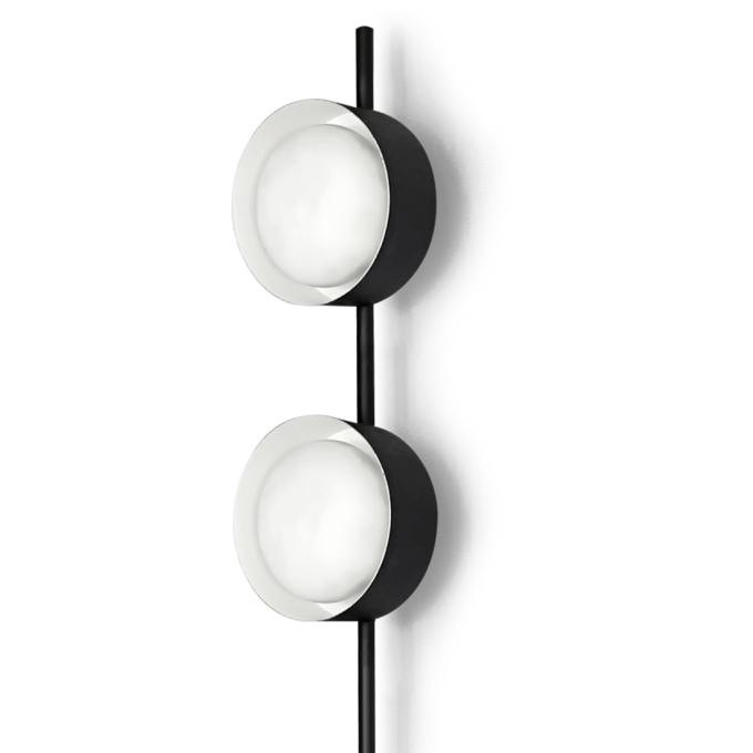 Arandela Itamonte Olodum B2 Alumínio e Vidro Fosco Branco 8 watts 3000K 1120x130mm 286-302
