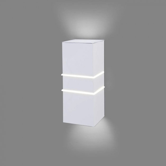 Arandela Ideal Flash Tampa Visibilidade Dois Frisos Facho Duplo 1L G9 Alumínio 105x250x110mm 995-TV