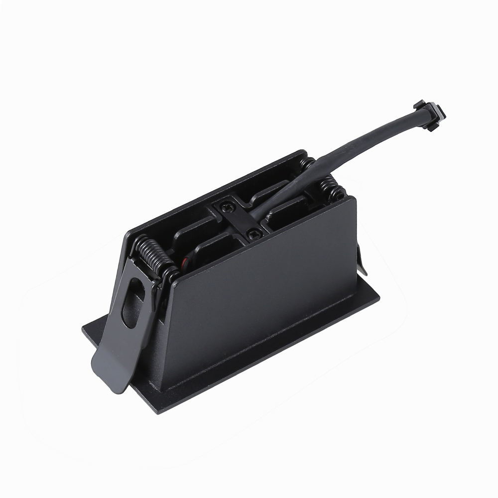 Embutido Nordecor Downlight Powerus 3 Focos 6 watts Preto 4000K IRC90 35° Bivolt 96x46x52mm 6789