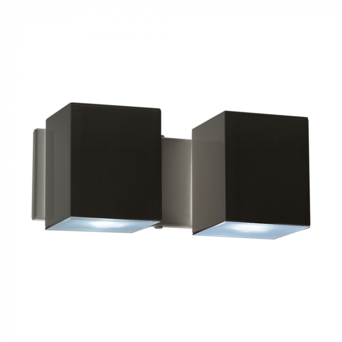 Arandela Ideal Cube Direcional Alumínio e Termoplástico 2L GU10 90X210X95mm A-92