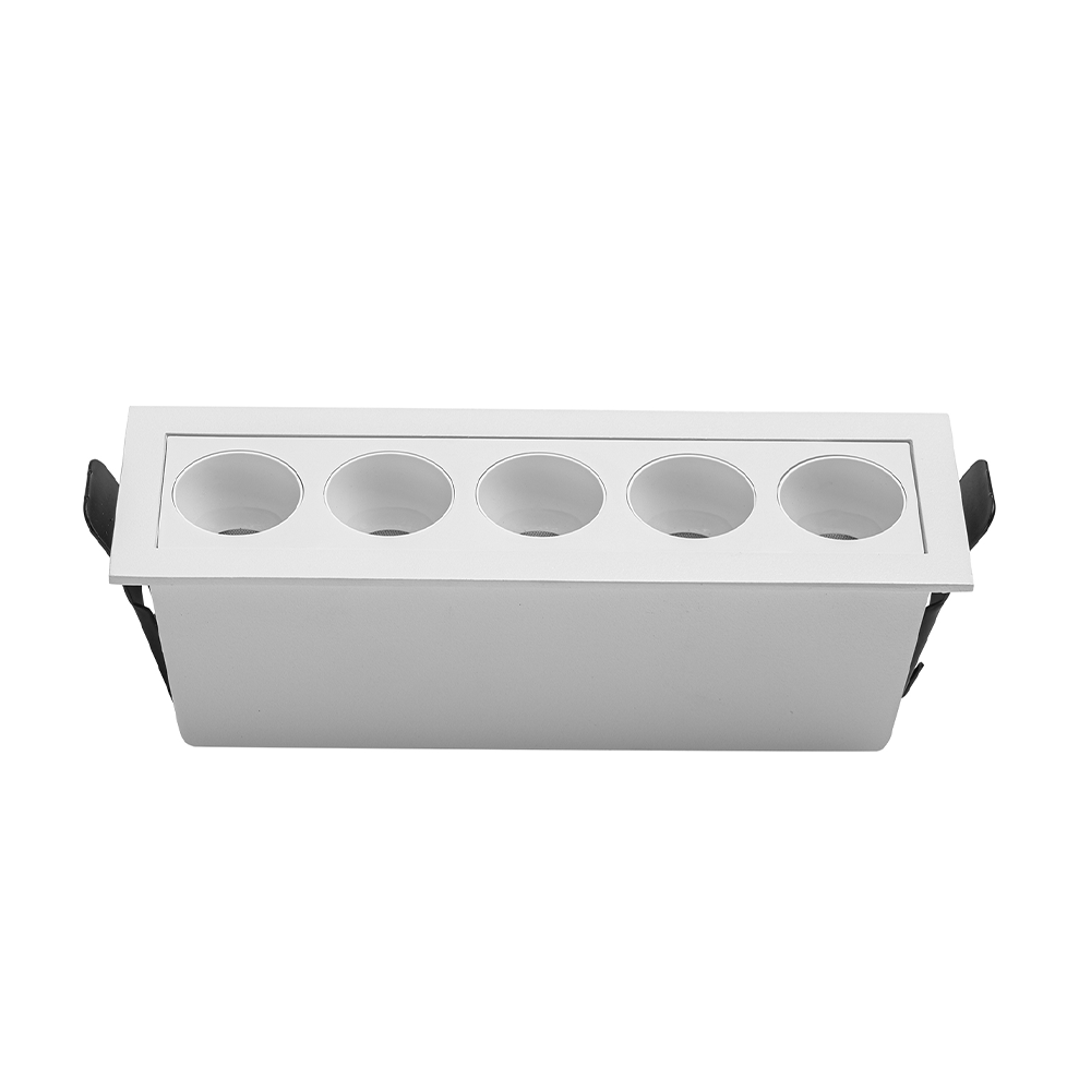 Embutido Nordecor Downlight Powerus 5 Focos 10 watts Branco 4000K IRC90 35° Bivolt 148x46x52mm 6792