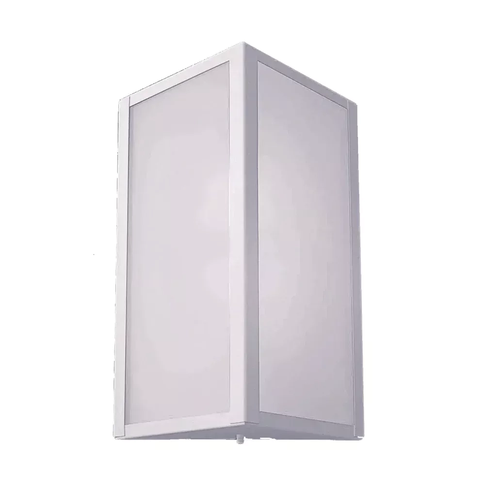 Arandela Ideal Bolt Triangular Alumínio e Vidro Jateado 2L E27 190x300x100mm 285