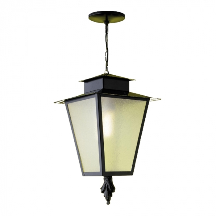 Pendente Ideal Colonial Alumínio e Vidro Transparente 1L E27 620X270X270mm LA-8-C/G VT
