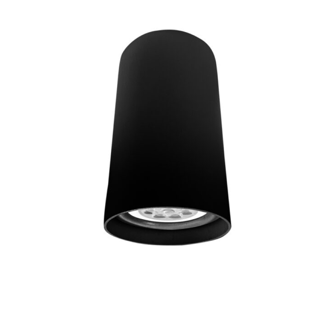 Plafon Sobrepor Newline Lisse II PRETO 1L PAR20 Ø80x135mm PL03022