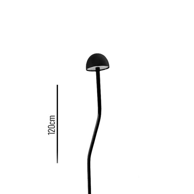 Espeto de Jardim Skylight Kogu Preto 5 watts 3000K IP67 24V 1200mm SKY-101PT-120