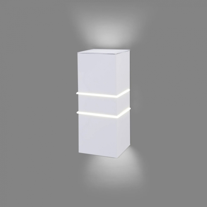 Arandela Ideal Flash Tampa Visibilidade Dois Frisos Facho Duplo 1L G9 Alumínio 105x250x110mm 995-TV