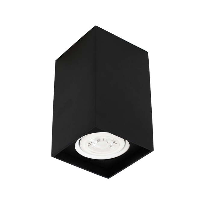 Plafon Newline Cube 1L PAR20 PRETO 80x80x135mm SPL03011

