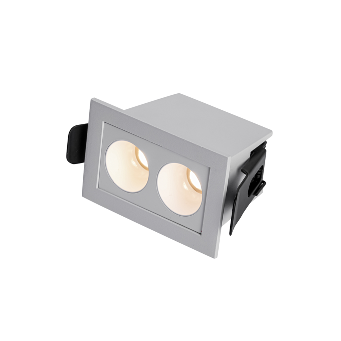 Embutido Nordecor Downlight Powerus 2 Focos 4 watts Branco 4000K IRC90 35° Bivolt 69x46x52mm 6784