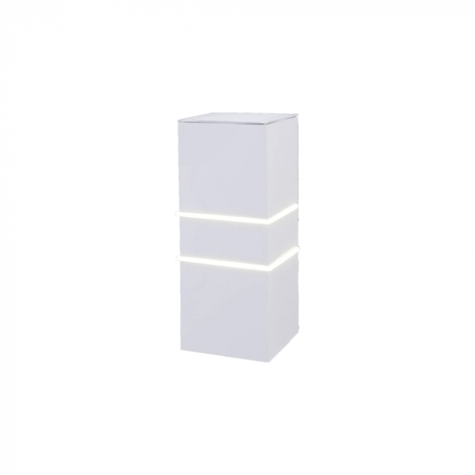 Arandela Ideal Flash Tampa Visibilidade Dois Frisos Facho Duplo 1L G9 Alumínio 105x250x110mm 995-TV