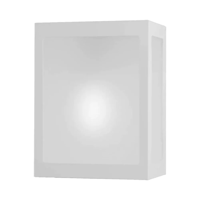 Arandela Ideal Trapézio Bolt Alumínio e Vidro 1L E27 180x205x75mm 281