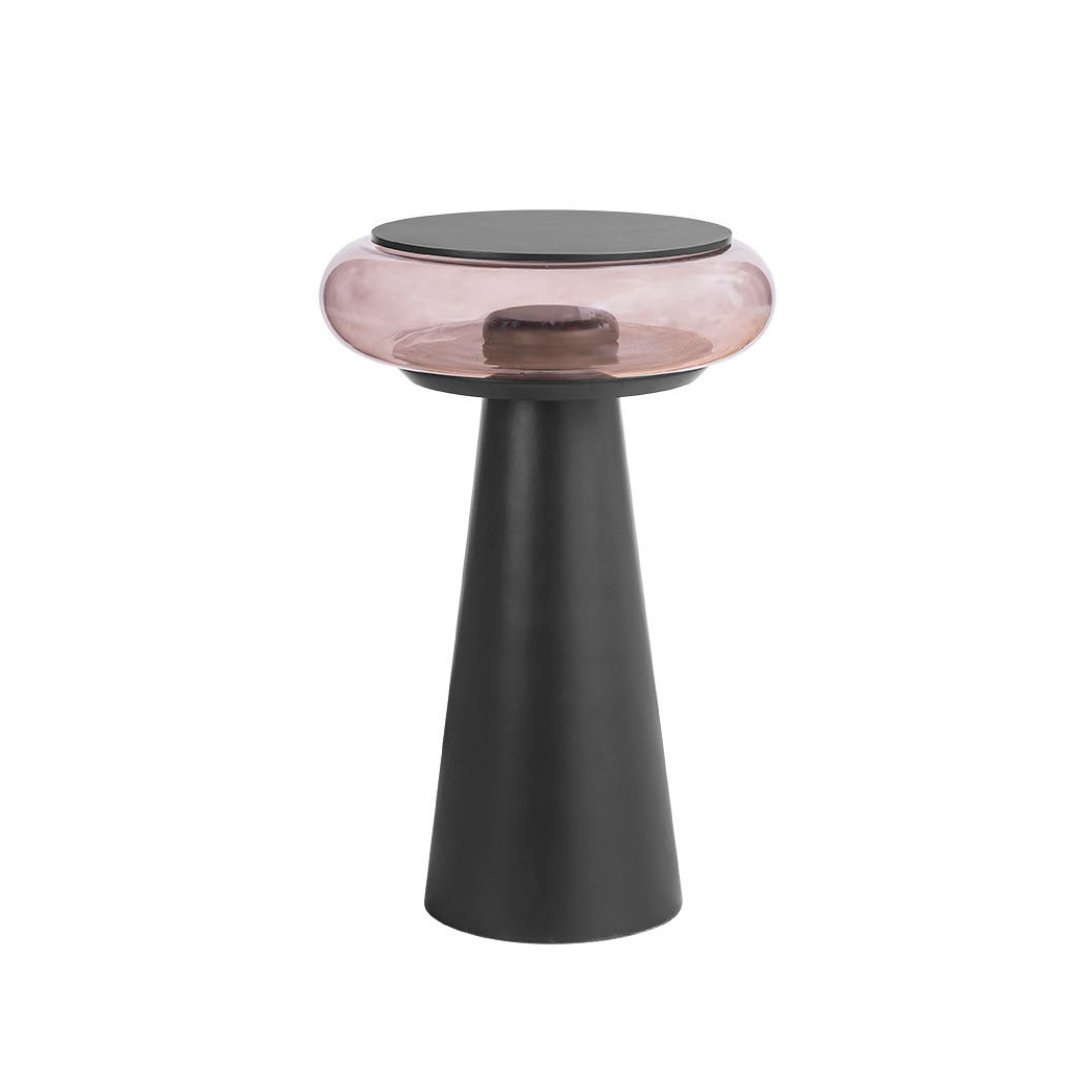 Mesa Madelustre Radial Preto 610mm 3410PT/FU