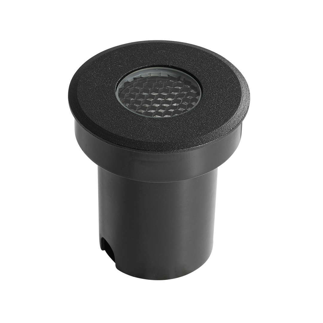 Embutido de Solo Nordecor Senf 5 watts 12° 2700K IP67 Preto Bivolt IRC90 Ø65x75mm 6843