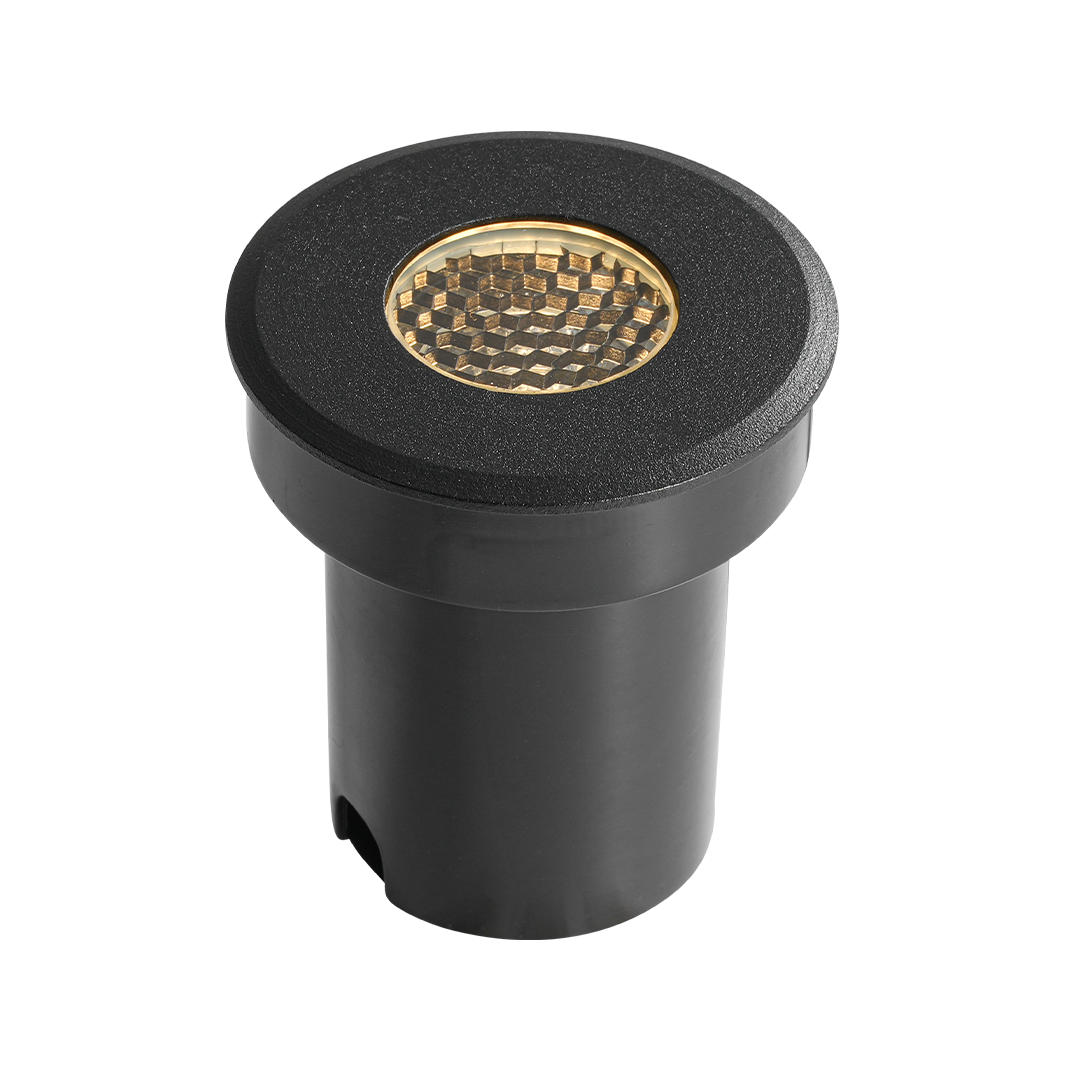 Embutido de Solo Nordecor Senf 5 watts 12° 2700K IP67 Preto Bivolt IRC90 Ø65x75mm 6843