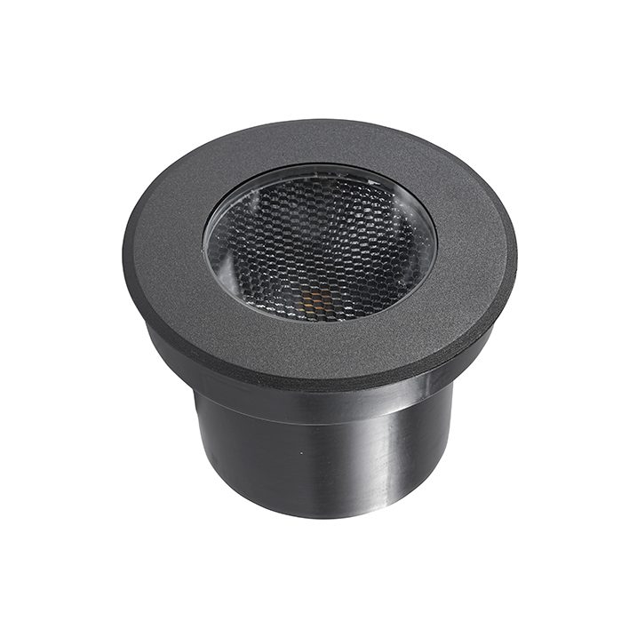 Embutido de Solo Nordecor Senf 20 watts 24° 2700K IP67 Preto Bivolt IRC90 Ø133x100mm 6851