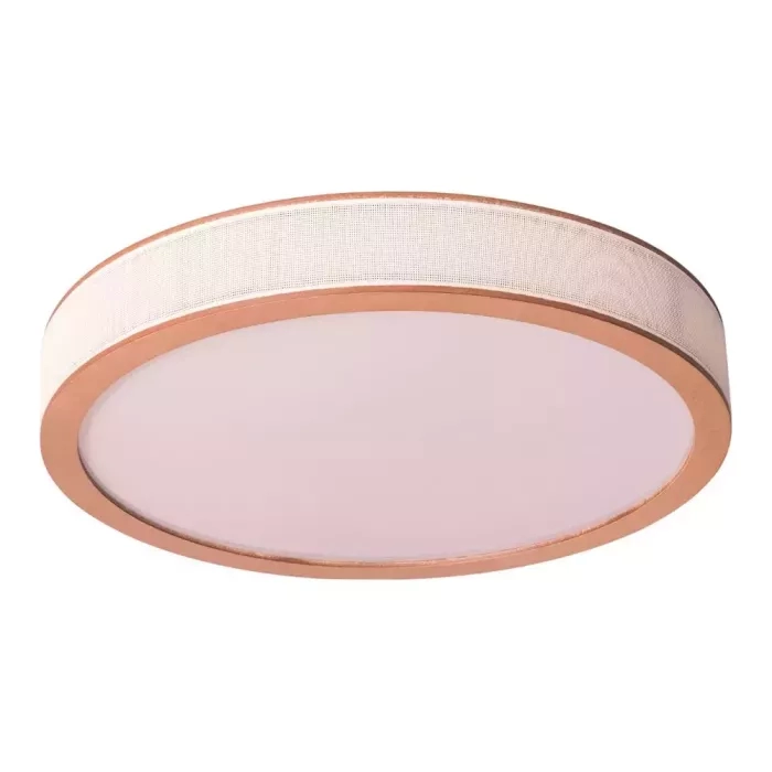 Plafon Madelustre Apollo Madeira Castanho e Palha Sintética 6L E27 Ø650mm 3362