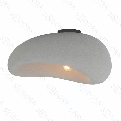 Plafon Sindora 1L E27 Metal Resina Cinza 220X300X450mm DCX02649