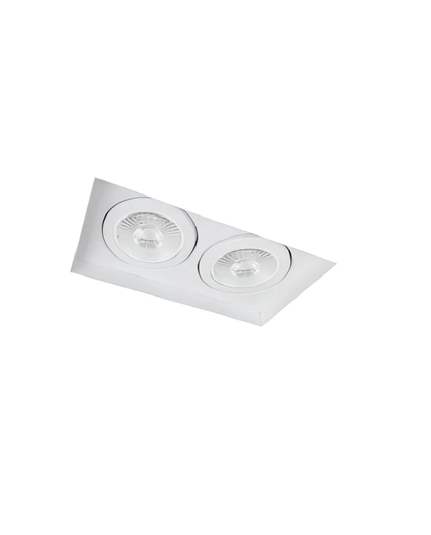 Embutido No Frame Usina Grid Retangular 2L AR111 289x155mm NF 354 2P