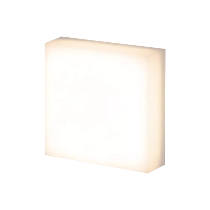 Arandela Stella Ice Quadrada 7,5 Watts 3000K IP65 130x130x42mm STL21700BR/30