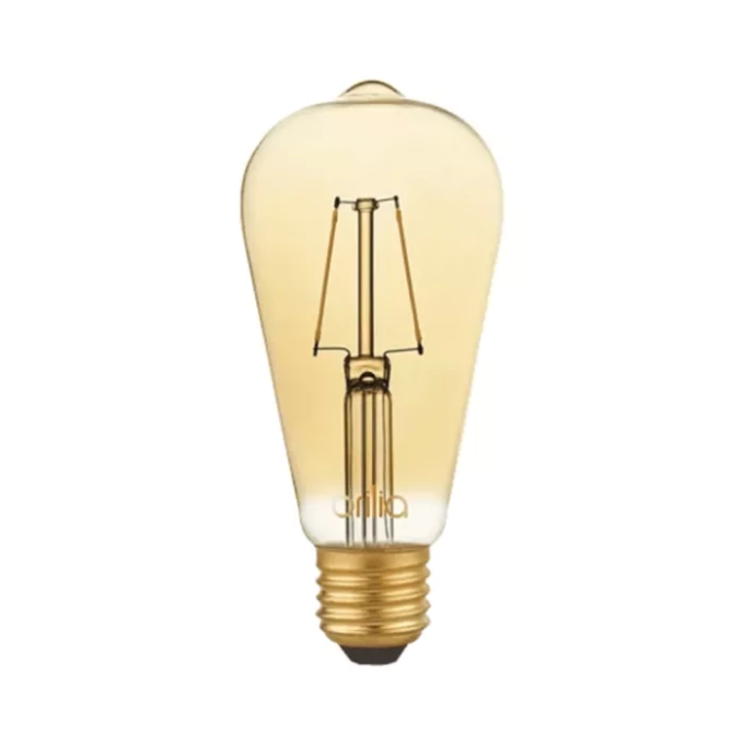 Lâmpada Brilia Bulbo ST64 Filamento Vintage 2,5 watts Âmbar Bivolt 270° Ø60x140mm 438640