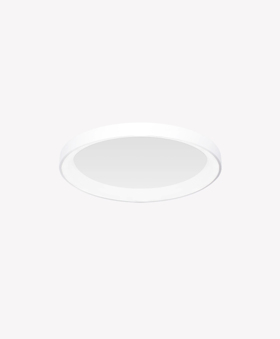 Plafon Sobrepor Opus LED Round Branco 36 watts 3000K Bivolt Ø480x65mm OPS 85483