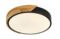 Plafon Sindora Metal Preto e Acrílico 120 watts 3000K 4500K 6500K Ø510x55mm DCX02354