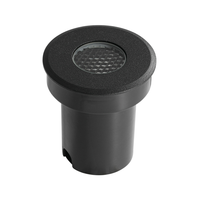 Embutido de Solo Nordecor Senf 5 watts 12° 2700K IP67 Preto Bivolt IRC90 Ø65x75mm 6843