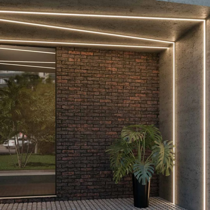 Sistema Usina Linear Sobrepor Polo (Somente Perfil) 35x32x1000mm 30690/1000