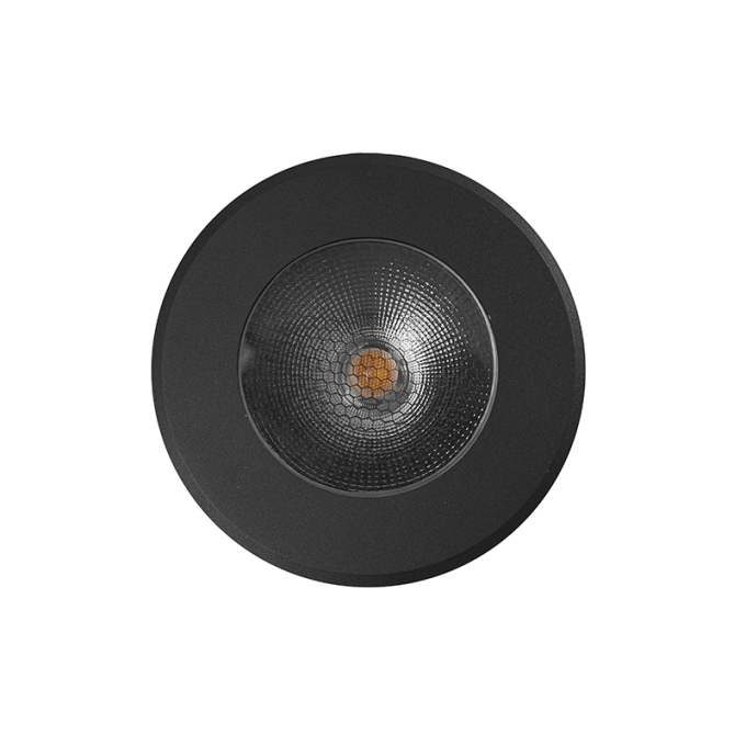 Embutido de Solo Nordecor Senf 20 watts 24° 2700K IP67 Preto Bivolt IRC90 Ø133x100mm 6851