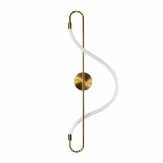 Arandela +Luz Kotel Metal e Silicone 7 watts 2700K Bronze 650x240mm AR-132/7.65BRO