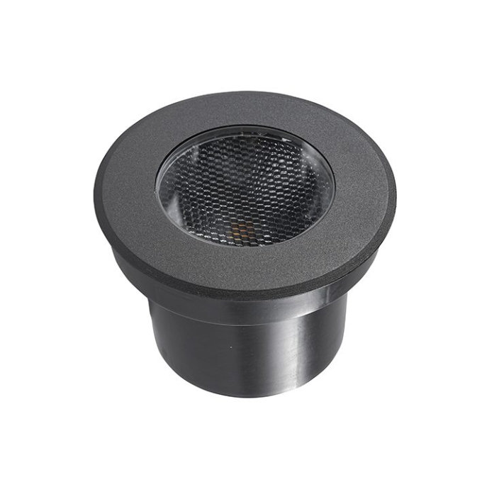 Embutido de Solo Nordecor Senf 20 watts 24° 2700K IP67 Preto Bivolt IRC90 Ø133x100mm 6851